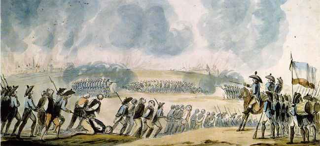 Fusilamientos masivos en Nantes, 1793.