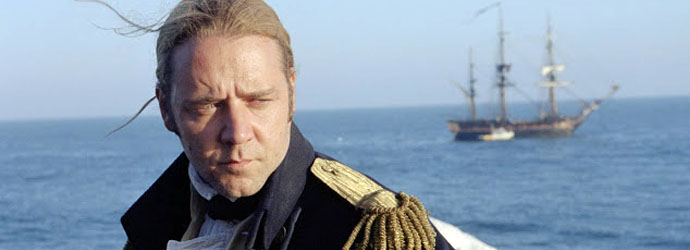 Russell Crowe como el capitán Jack Aubrey en la película 