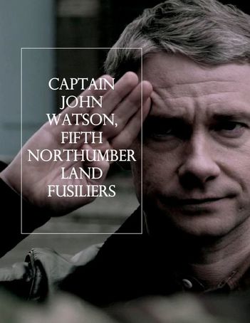 Martin Freeman como John Watson en la serie de la BBC 